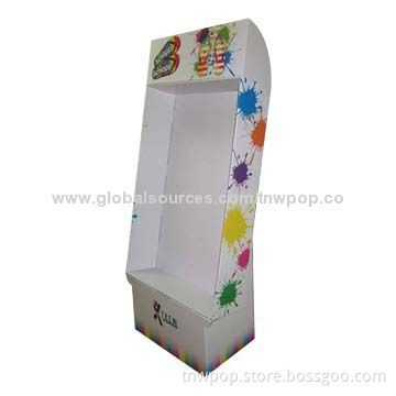 POP Cardboard Floor Display, Suitable for Promotions, Clog, Slipper, Made of Eco-friendly Material